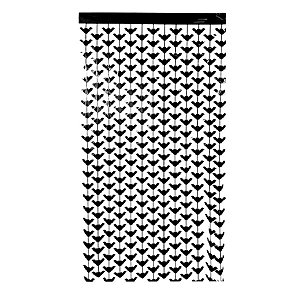 Cortina Decorativa Metalizada Morcego 1x2m - 1 unidade - Rizzo