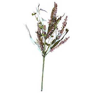 Galho Decorativo - Folhas e Sementes - 50cm - 1 unidade - Rizzo