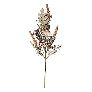 Galho Decorativo - Flor e Semente - 47cm - 1 unidade - Rizzo