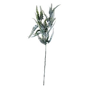 Galho Decorativo - Folhagem Nevada Glitter - 78cm - 1 unidade - Rizzo