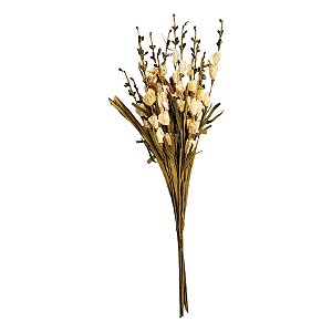 Galho Decorativo - Flor Creme - 18cm - 1 unidade - Rizzo
