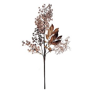 Galho Decorativo - Creme e Cinza - 50cm - 1 unidade - Rizzo
