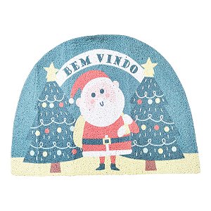 Tapete Decorativo de Natal - Bem Vindo Verde - 78x68cm - 1 unidade - Rizzo