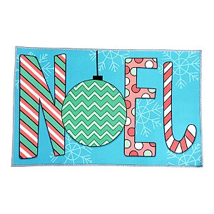 Tapete Decorativo de Natal - Noel Doces Azul - 78x68cm - 1 unidade - Rizzo