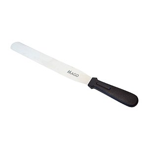 Espatula Reta com Ponta Redonda Inox - 4x2x38cm - 1 unidade - Mago - Rizzo