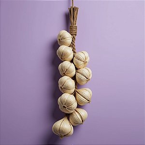 Cordão de Alho Decorativo - 42cm - 1 unidade - Rizzo