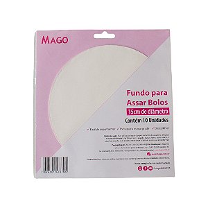 Fundo para Assar Bolos - 15cm - 10 unidades - Mago - Rizzo