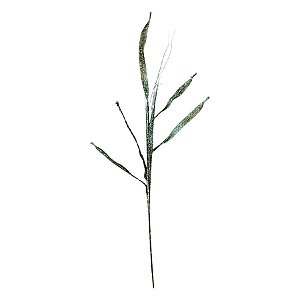 Galho Decorativo - Capim Verde Glitter - 79cm - 1 unidade - Rizzo