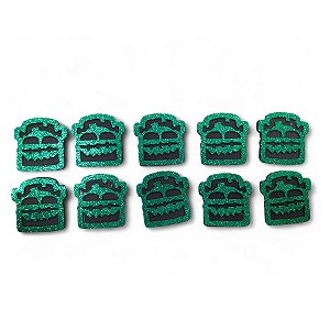 Aplique Decorativo Halloween - Frankenstein - 5cm - 10 unidades - Rizzo