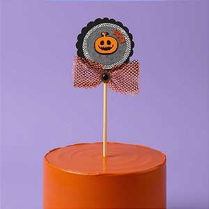 Palito Decorativo Halloween - Abóborinha Boo! - 29cm - 1 unidade - Rizzo
