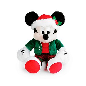 Pelúcia Mickey Natalino Roupa Xadrez - 49cm - Disney Original - 1 unidade - Cromus - Rizzo