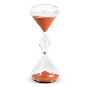 Enfeite Decorativo - Ampulheta de Vidro 1 Hora - 37cm - 1 unidade - Rizzo