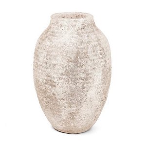Vaso de Cerâmica com Textura de Cimento - 31cm - 1 unidade - Rizzo