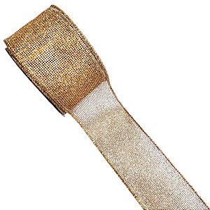 Fita Decorativa  - Telada Glitter Dourado - 6,3x914cm - 1 unidade - Rizzo