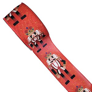 Fita Decorativa de Natal - Quebra Nozes - 6,3x914cm - 1 unidade - Rizzo