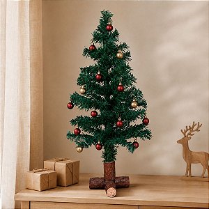 Árvore de Natal Modelo Cravinho - 90 galhos - 75cm - Ref. RZO432 - 1 unidade - Rizzo