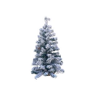 Árvore de Natal Modelo Baunilha Nevada - 50 galhos - 60cm - Ref. RZO412 - 1 unidade - Rizzo