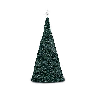 Árvore de Natal Premium - Torre de Metal com Festão - Verde - 6m - 1 unidade - Cromus - Rizzo