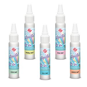 Kit 5 Cores Corante Baby - 5 unidades - Arcolor - Rizzo