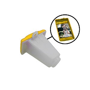 Monóculo Fotográfico com Foto - Amarelo - 1 unidade - Rizzo Personalize