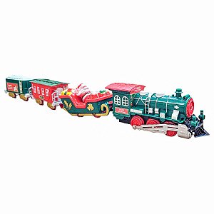 Kit Trem Natalino 31 peças com Som, Luz e Movimento - 80cm - 1 unidade - Rizzo