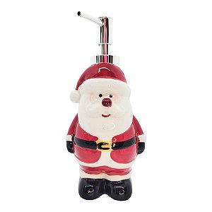 Porta Sabonete Liquido de Natal - Papai Noel - 18x5cm - 1 unidade - Rizzo
