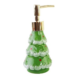 Porta Sabonete Liquido de Natal - Pinheiro - 16x6cm - 1 unidade - Rizzo