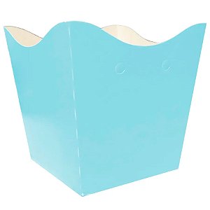 Cachepot de Papel - Azul Claro - 9x7cm - 10 unidades - Rizzo