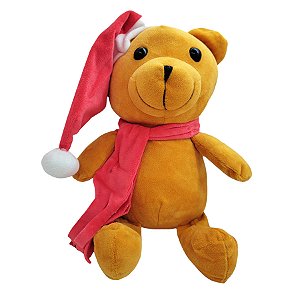 Urso com Cachecol de Pendurar de Pelúcia - 27cm - 1 unidade - Rizzo