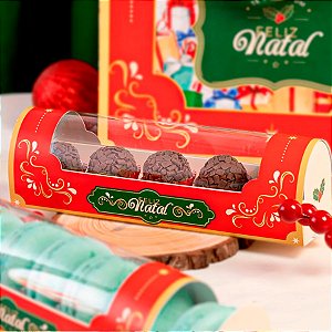 Caixa para 5 Doces - Natalina - 1 unidade - Rizzo