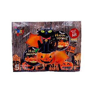 Kit Balão de Festa Metalizado - Halloween 6 - Kit com 5 Balões - 1 unidade - Rizzo