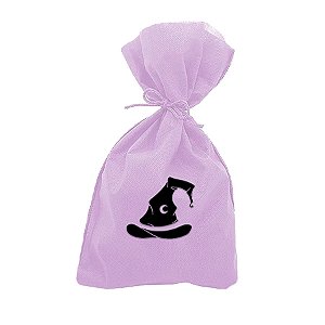 Saco para Surpresas de Halloween - Chapéu de Bruxa - 13x25cm - 10 unidades - Rizzo