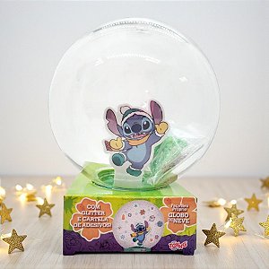 Globo de Neve Stitch - Faça Você mesmo - 13cm - 1 unidade - Rizzo