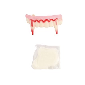 Kit Maquiagem para Halloween - Dente de Vampiro - 1 unidade - Cromus - Rizzo