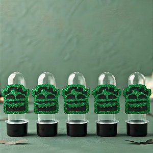 Mini Tubete com Aplique - Frankenstein Halloween - Preto - 10 unidades - Rizzo