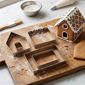Kit 5 Cortadores 3D Casa Mod. 4 - Ref 662 - 12cm - 1 unidade - RR Cortadores - Rizzo
