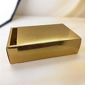 Caixa Gaveta Premium N°1 - Ouro - 27x19x8,5cm - 5 unidades - Rizzo