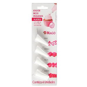 Kit de Bico de Plástico Pequeno com 4 un. Mago