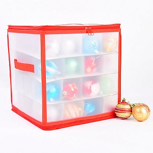 Estojo Organizador Para Bolas de Natal - 30cm - 1 unidade - Rizzo