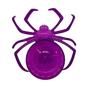 Porta Doces - Aranha - Roxo - 23cm - 1 unidade - Rizzo