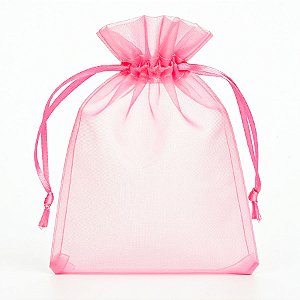 Saquinho de Organza - Rosa Claro - 21x34cm - 10 unidades - Rizzo