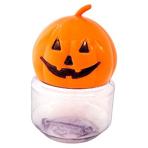 Potinho de Plástico de Halloween - Abóbora - 10x6cm - 1 unidade - Rizzo