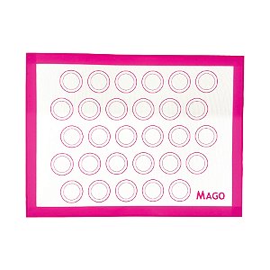 Tapete Culinário de Fibra de Vidro para Macarons - 40x30cm - 1 unidade - Mago - Rizzo