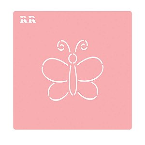 Stencil Aquarela Borboleta - Ref. 4118 - 7,5cm - 1 unidade - RR Cortadores - Rizzo
