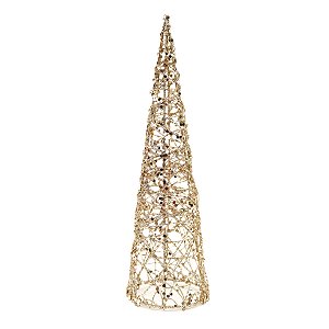 Arvore de Natal Champagne - 15cm - 1 unidade - Cromus - Rizzo