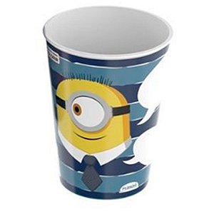 Copo de Plástico Minions Simpático - 320ml - 1 unidade - Plasútil - Rizzo