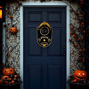 Enfeite Decorativo de Halloween Com Luz e Som - Campainha Olho Mágico - 1 unidade - Rizzo