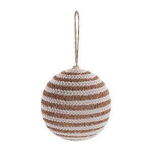 Bola de Natal - Tranças de Juta - 10cm - 4 unidades - Cromus - Rizzo