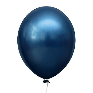 Balão de Festa Alumínio - Azul Meia Noite - Happy Day - Rizzo