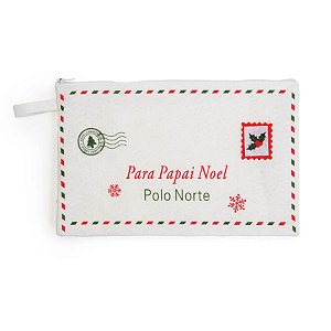 Bolsinha em Feltro de Natal - Branco - 25x16cm - 1 unidade - Cromus - Rizzo